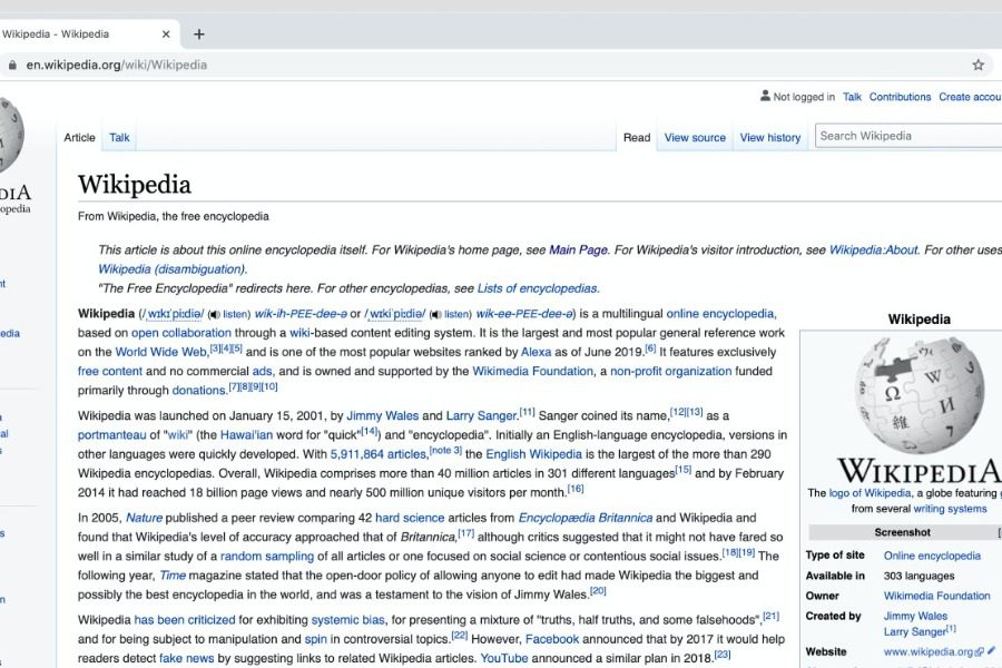 wikipedia e vima