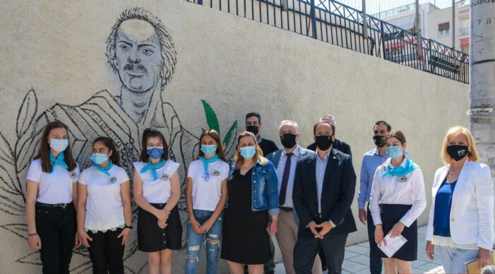 Οι ήρωες της Ελληνικής Επανάστασης στον τοίχο του 1ου Γυμνασίου Σερρών: Άρχισαν οι εκδηλώσεις του Δήμου Σερρών για τα Ελευθέρια 2021
