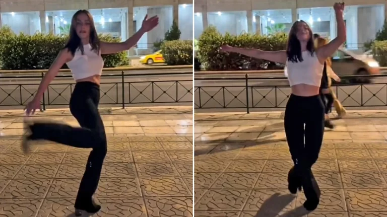 Αστυνομία: Viral η γυναίκα που χόρεψε ζεϊμπέκικο έξω από τη ΓΑΔΑ για να πει «ευχαριστώ»
