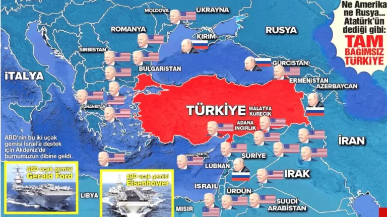 Τουρκία: Η Sozcu παρουσιάζει χάρτη με την αμερικανική στρατιωτική παρουσία – «Γνωρίζουμε τον κινδυνο»