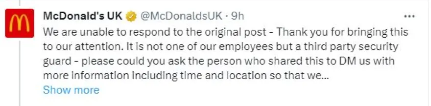 McDonalds anartisi e vima