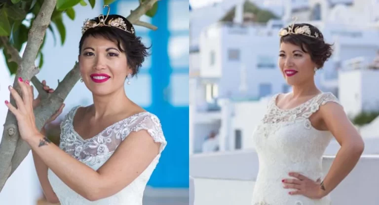 38χρονη παντρεύτηκε τον εαυτό της με παραμυθένιο γάμο στη Σαντορίνη αξίας 25.000 ευρώ