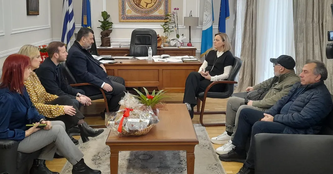 Δήμος Σερρών: Συνάντηση Μητλιάγκα με τους Χρήστο Παπαστεργίου και Νίκο Μπίστη