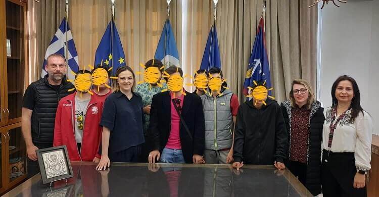 Η Βαρβάρα Μητλιάγκα υποδέχθηκε τους μαθητές του ΕΕΕΕΚ Σερρών